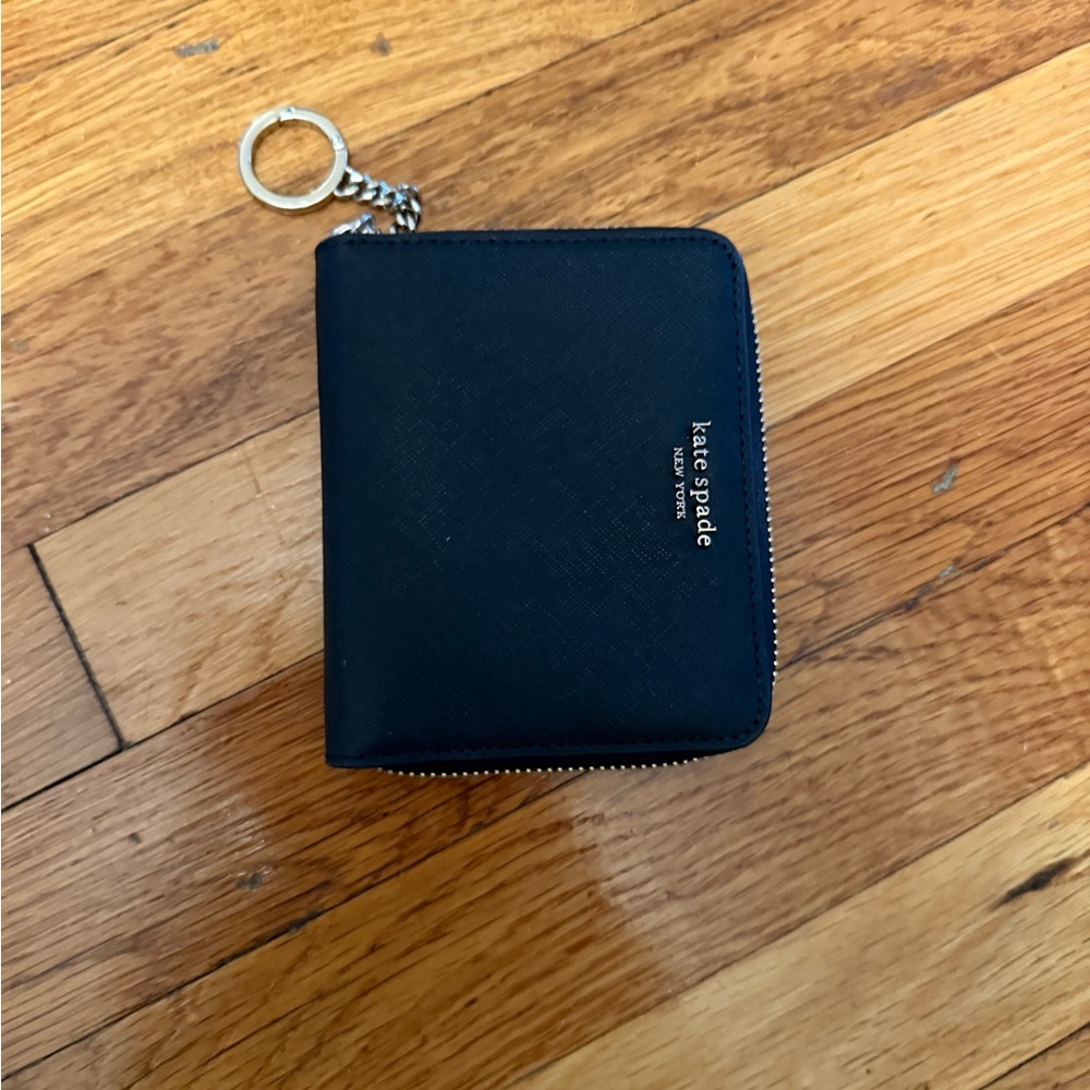 NWOT Kate Spade Black Zip Wallet